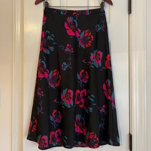 J Crew Floral Midi Skirt Size XS